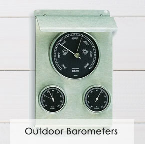 outdoor barometer clock